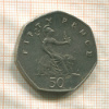 50 пенсов. Великобритания 1982г