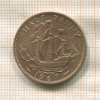1/2 пенни. Великобритания 1967г