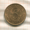 5 центов. Маврикий 1969г