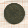3 крейцера. Австрия 1800г