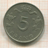 5 франков. Люксембург 1949г