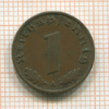 1 пфенниг. Германия 1937г
