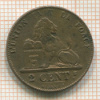 2 сантима. Бельгия 1956г