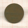 2 пфеннига. Саксен-Майнинген 1864г