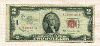 2 доллара. США 1953г