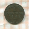1 пфеннинг. Пруссия (деформация) 1848г