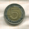 5 злотых. Польша 2010г