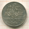100 франков. Франция 1986г