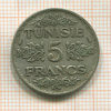 5 франков. Тунис