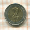 2 лева. Болгария 2015г