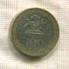 100 песо. Чили 2010г