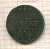 1 скиллинг. Дания 1771г