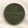 3 пфеннига. Саксония 1803г