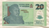 20 наира. Нигерия 2018г