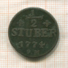 1/2 штубера. Юлих-Берг 1774г
