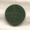 1 пфенниг. Саксония 1789г