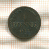 1 пфенниг. Анхальт-Бернбург 1822г
