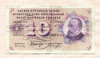 10 франков. Швейцария 1965г