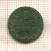 1 пфенниг. Саксония 1779г