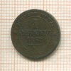 1 пфенниг. Саксония 1862г