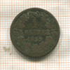 1 крейцер. Баден 1859г