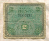 2 франка. Франция 1944г