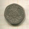 20 пенсов. Великобритания 1992г