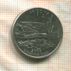 1/4 доллара. США 2008г