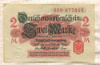 2 марки. Германия 1914г
