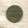 1 дрейлинг. Гамбург 1851г