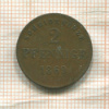 2 пфеннига. Саксен-Майнинген 1869г