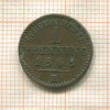 1 пфеннинг. Пруссия 1868г