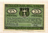 Нотгельд 25 пфеннигов. Германия
