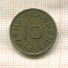 10 франков. Саарланд 1954г