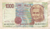 1000 лир. Италия
