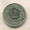 1 франк. Швейцария 1928г