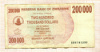 200000 долларов. Зимбабве 2008г