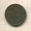 1 цент. Нидерланды 1929г