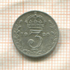 3 пенса. Великобритания 1920г