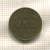 1 эре. Швеция 1905г