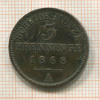 3 пфеннига. Пруссия 1968г