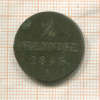 2 пфеннига. Ганновер 1846г