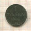 1 пфенниг. Ганновер 1851г