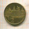1/2 евро (1/2 рембрандта). Имеет хождение в городе Лейден Нидерланды 2006г