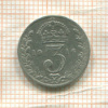 3 пенса. Великобритания 1916г
