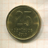 25 сентаво. Аргентина 2010г