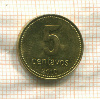 5 сентаво. Аргентина 2010г