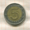 5 злотых. Польша 2010г