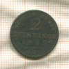 2 пфеннинга. Пруссия 1859г