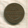 1 крейцер. Австрия 1816г